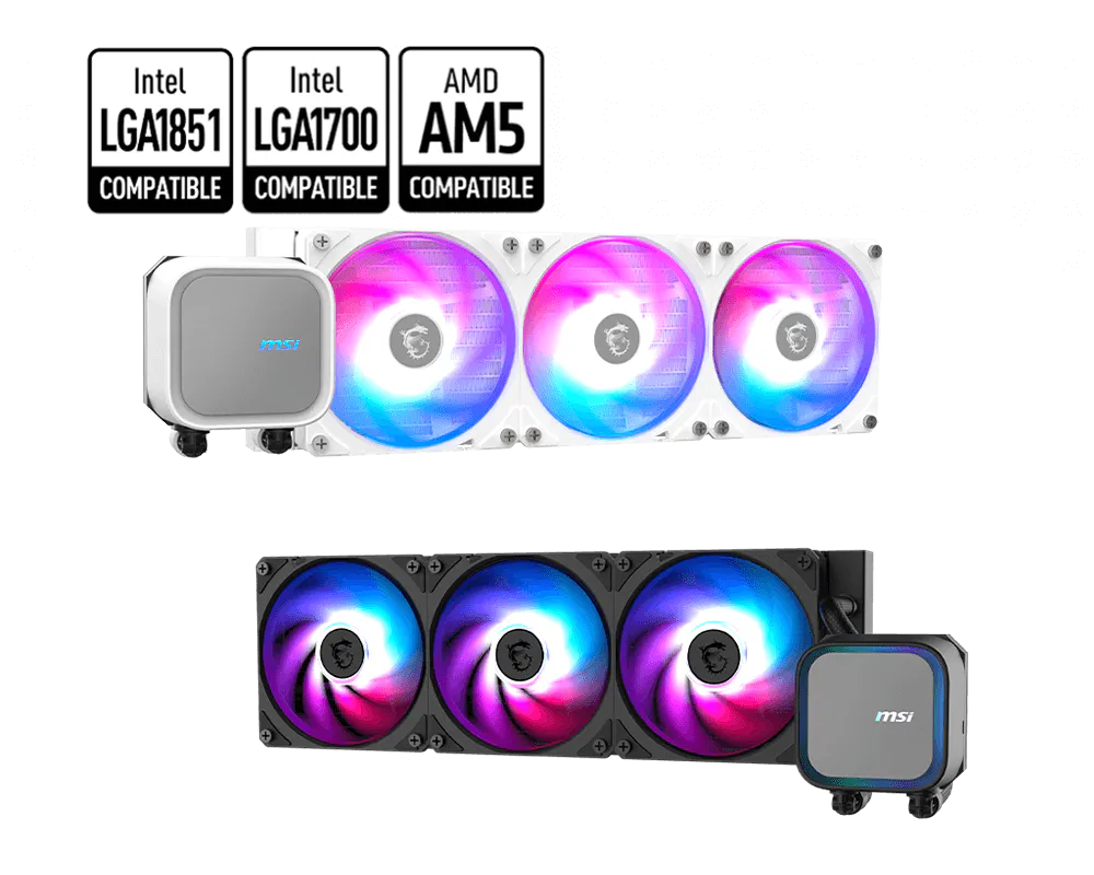 MSI MAG CORELIQUID A13 360mm ARGB Sıvı Soğutucu 1700/AM5/ 1851 BEYAZ