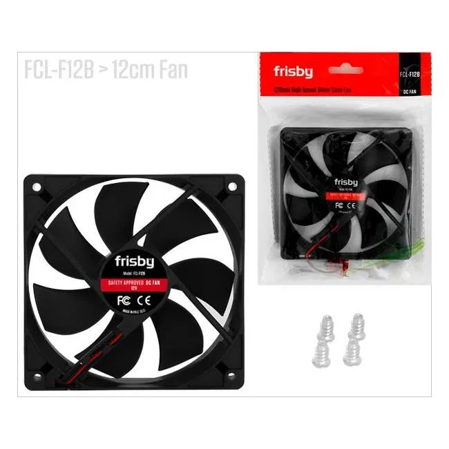 Frisby FCL-F12b 12cm siyah kasa fanı