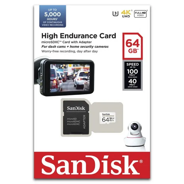 Sandisk High Enduranace MicroSD Card 64GB