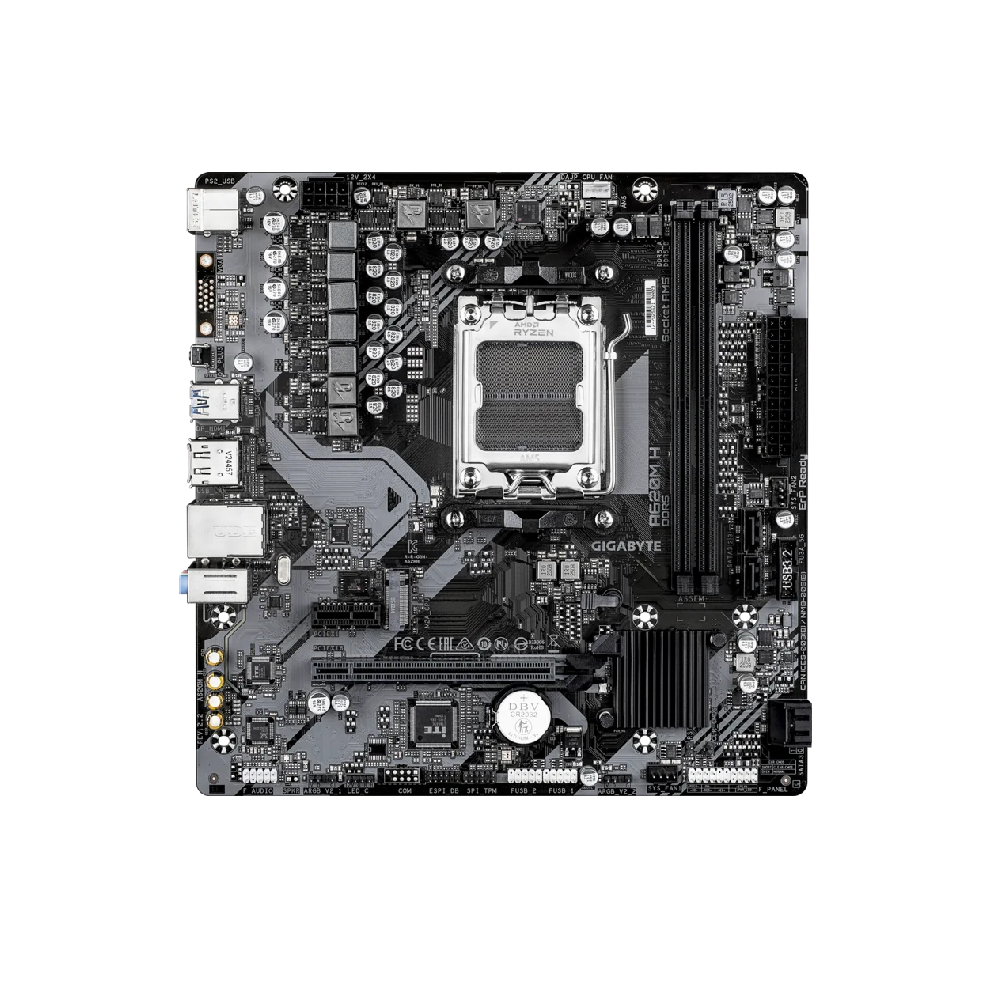 GIGABYTE A620M-H DDR5 6400MHZ 1XHDMI 1XDP 1XM.2 USB3.2 AM5 MATX (Compatible with AMD AM5 9000/8000/7000 Series)