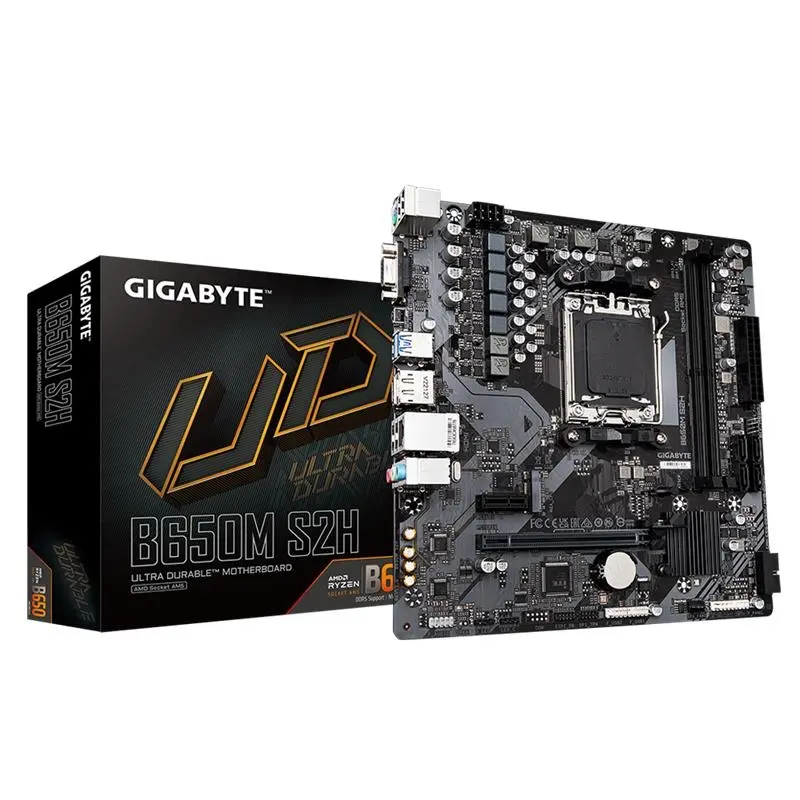 GIGABYTE B650M S2H DDR5 6400MHZ 1XVGA 1XHDMI 1XDP 1XM.2 USB 3.2 MATX AM5 (Compatible with AMD AM5 9000/8000/7000 Series)