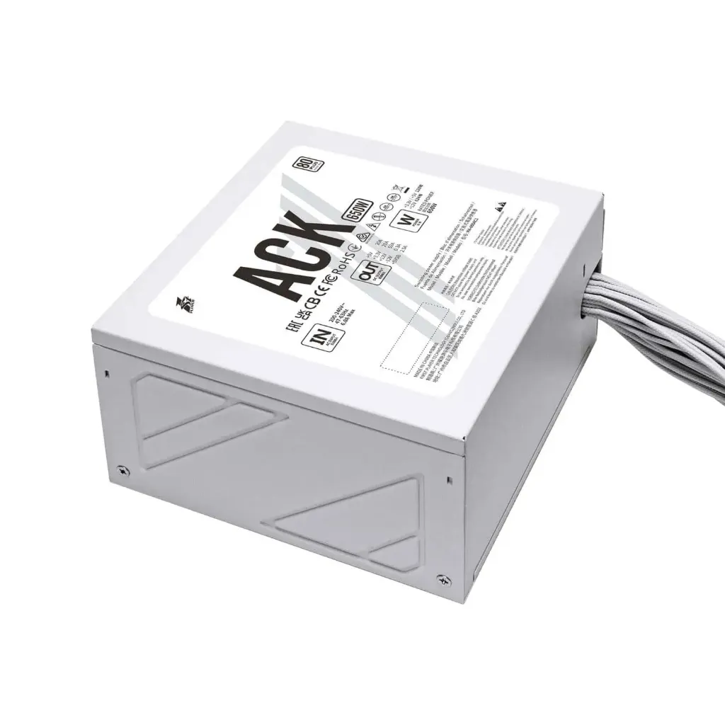 1stplayer ACK Standard 650w White Power Supply
