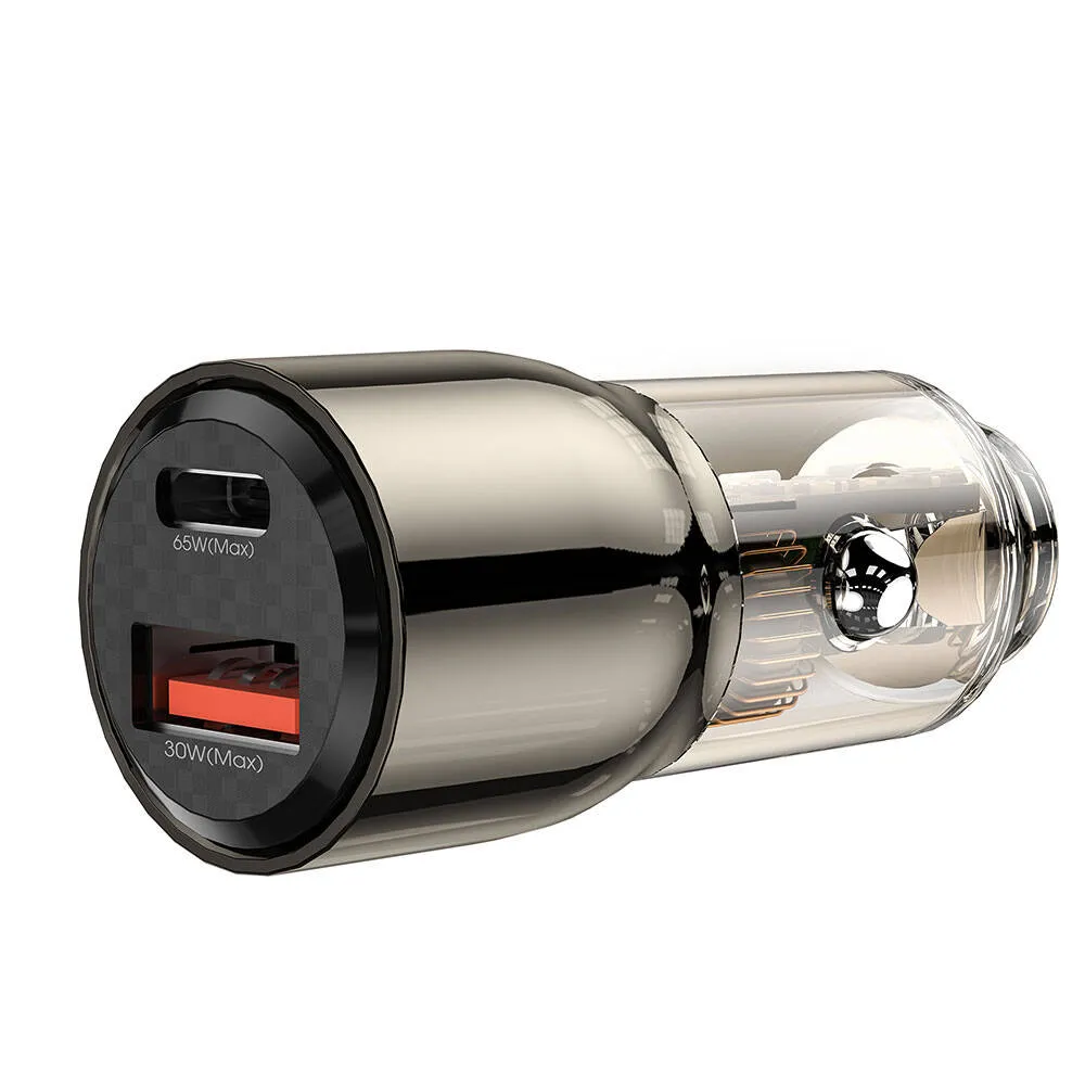 QC012 Wiwu Geek Serisi Type-C + USB-A 95W Araç Şarjı