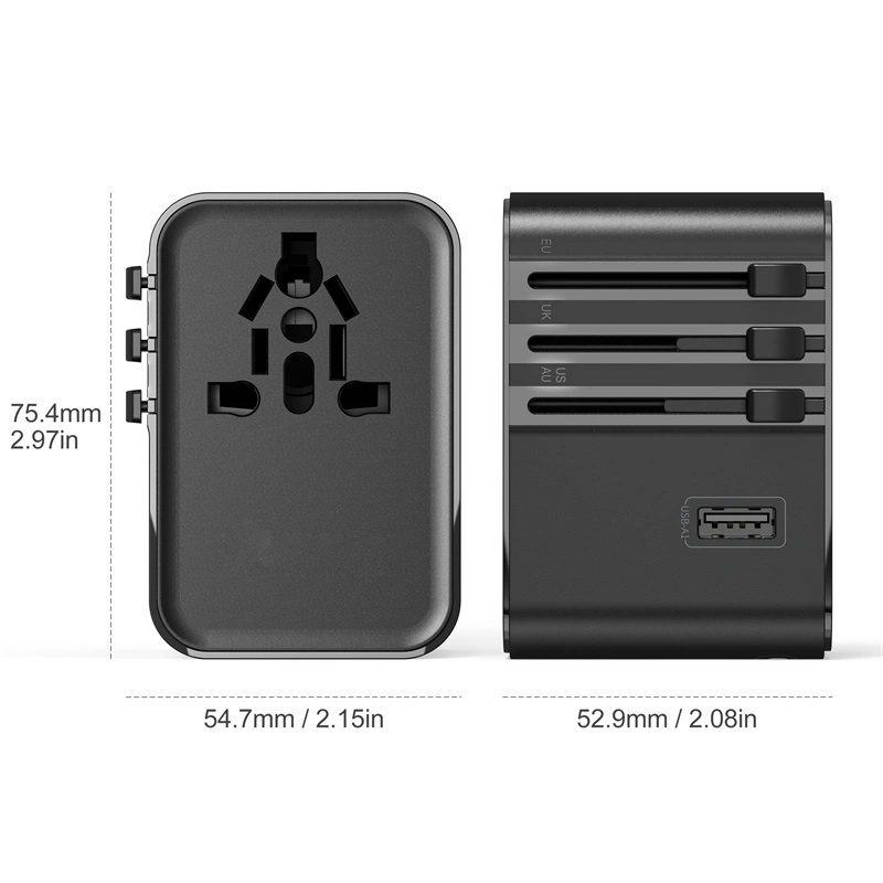UA006 Wiwu 45W Universal Adaptör 2xUsb 3xType C