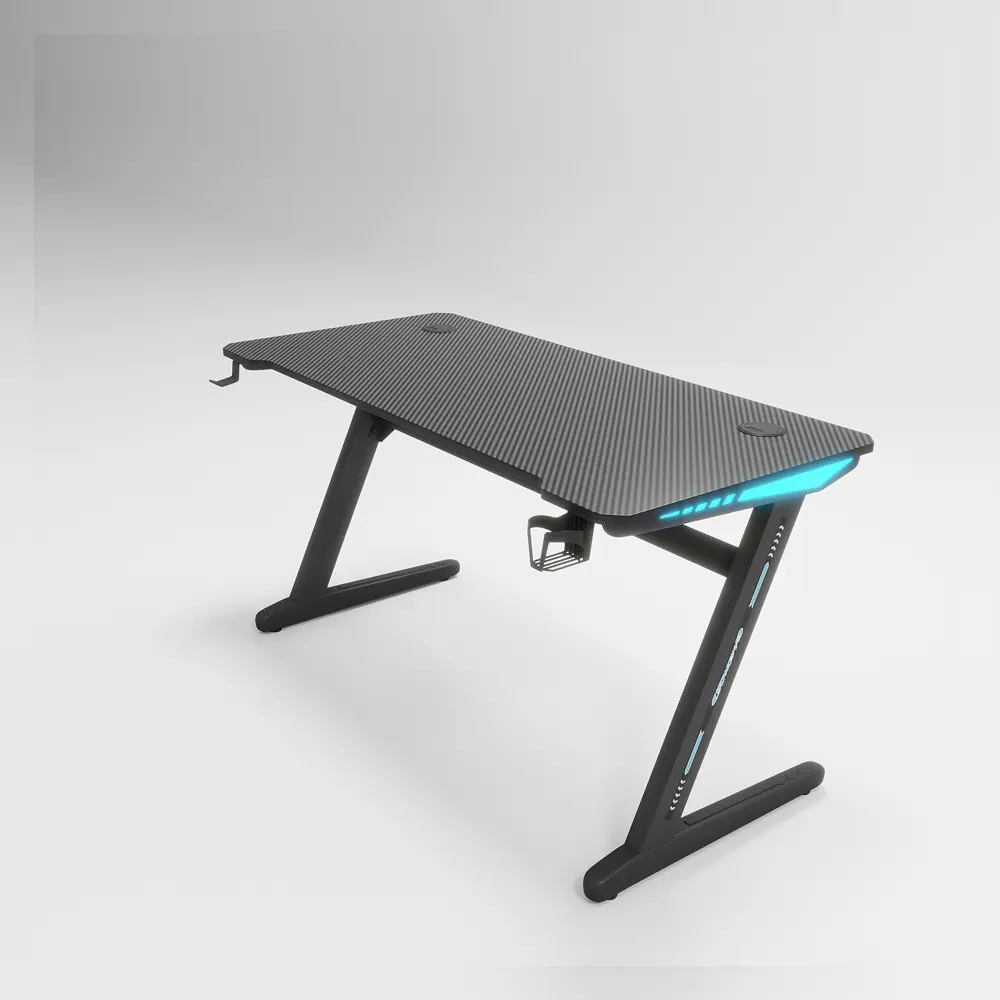 ADAX BASE Z 120 CM ERGONOMIC COMPUTER TABLE GAMING DESK BLACK