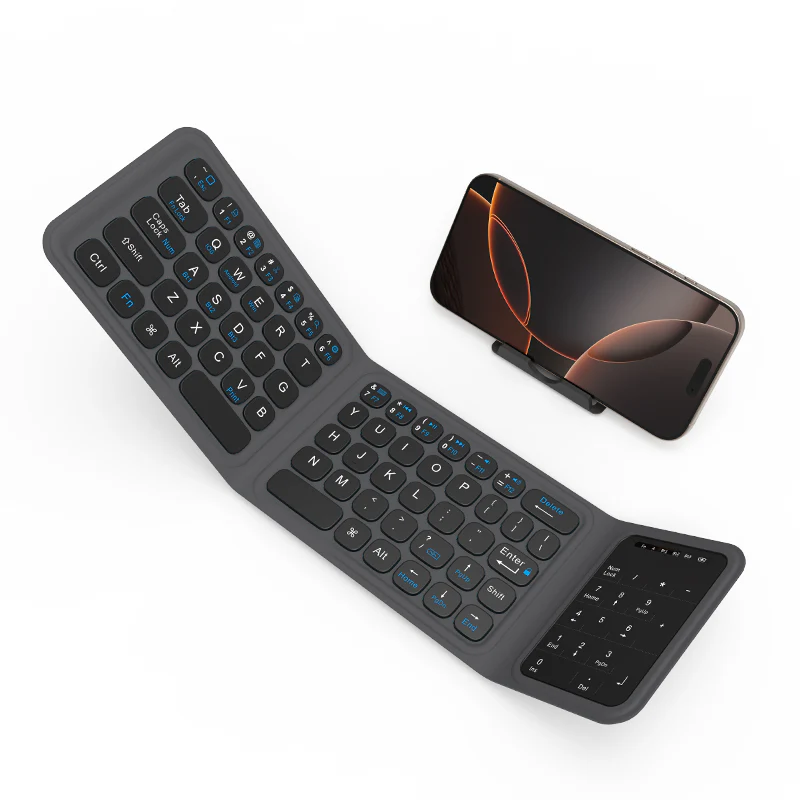 Wiwu ios Android Uyumlu Katlanabilir Wireless Klavye + Stand