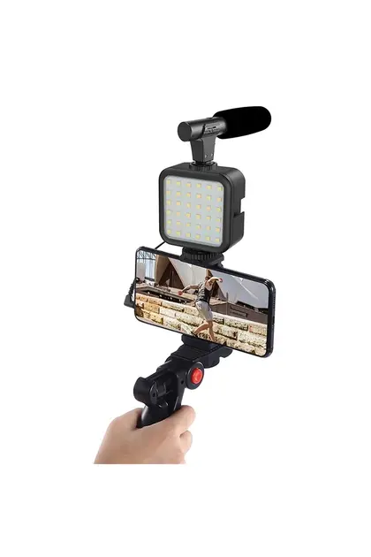 VLOG SET IŞIK TRİPOD VE MİKROFON