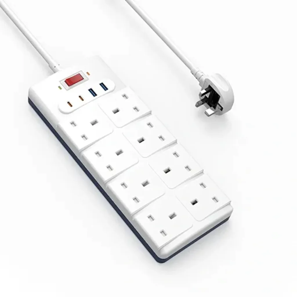 Wiwu Çok Fonksiyonlu 20w Çoklu Priz 2xType c 2xUsb 8x Priz 2 metre