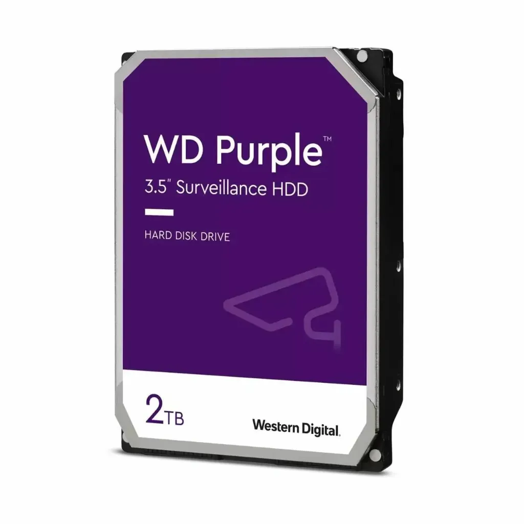 2 TB WD 3.5 PURPLE SATA3 5400RPM 64MB 7/24 GUVENLIK WD23PURZ (3 YIL RESMI DIST GARANTILI)