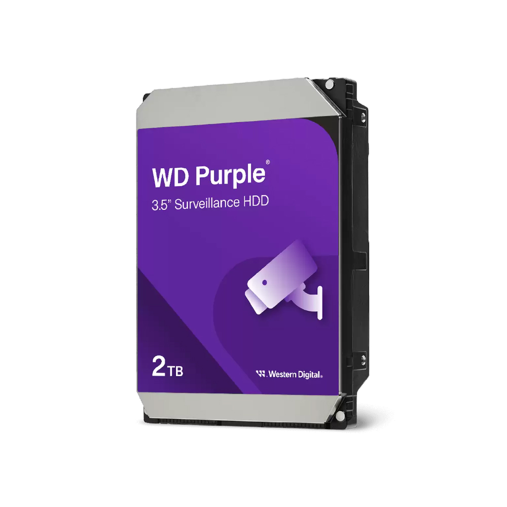 WD Purple Surveillance 2TB 3.5" SATA 64MB Cache 5400RPM 7/24 Güvenlik HDD