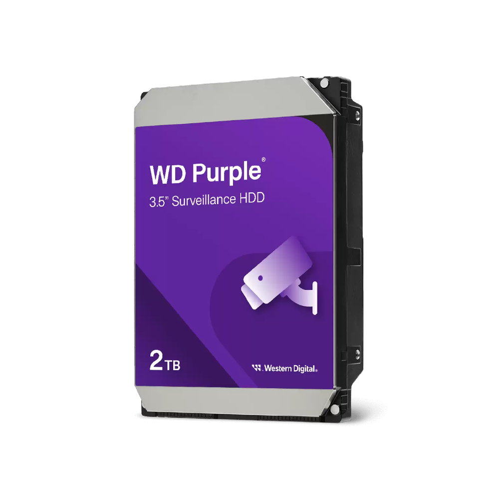 WD Purple Surveillance 2TB 3.5" SATA 64MB Cache 5400RPM 7/24 Güvenlik HDD