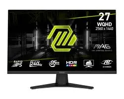 MSI 27 MAG 274QF X24 2560x1440 RAPID IPS 0.5MS 240HZ  (WQHD) 16:9 FLAT FREESYNC PREMIUM GAMING MONITOR