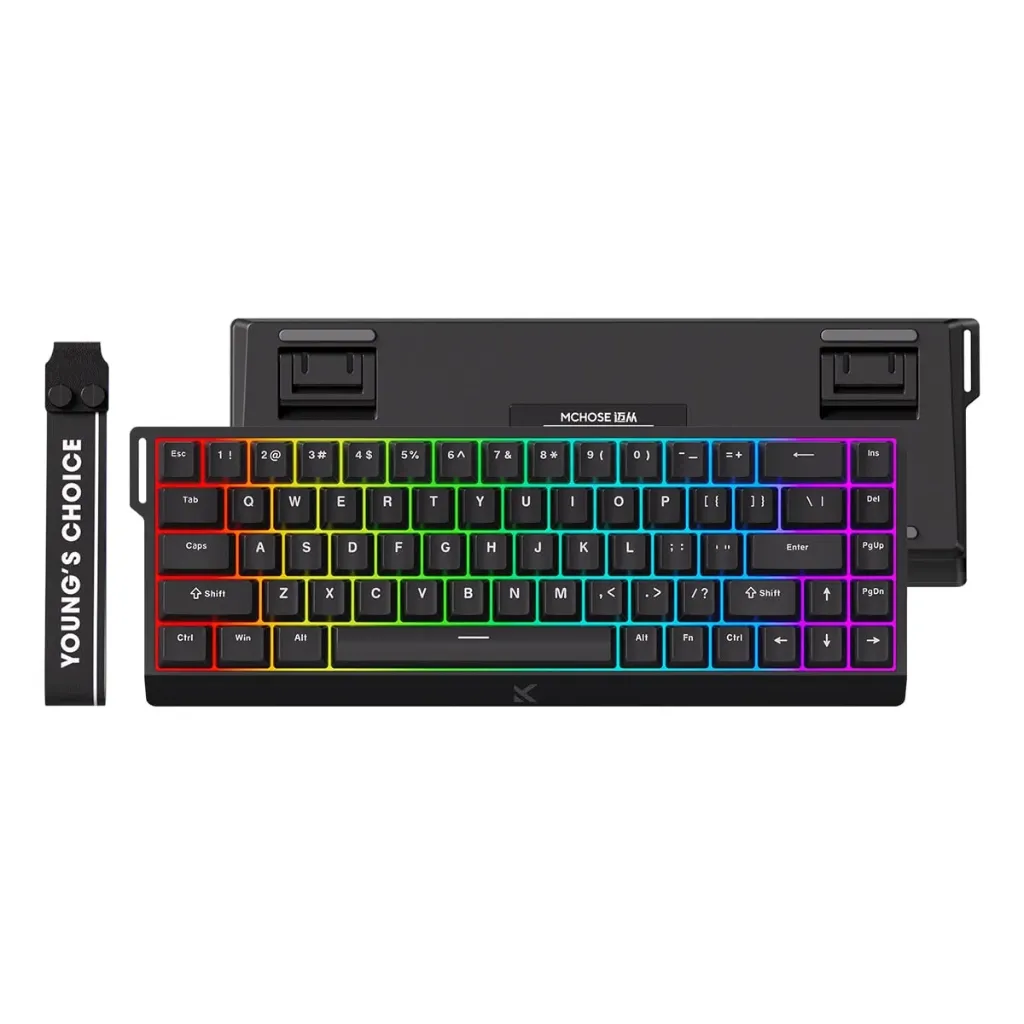 MCHOSE Ace68 E-sport Black %65 Hall Effect Ice Blue Manyetik Switch 8K Hz RGB Hotswap Mekanik Gaming Klavye(MC-Ace68-8)