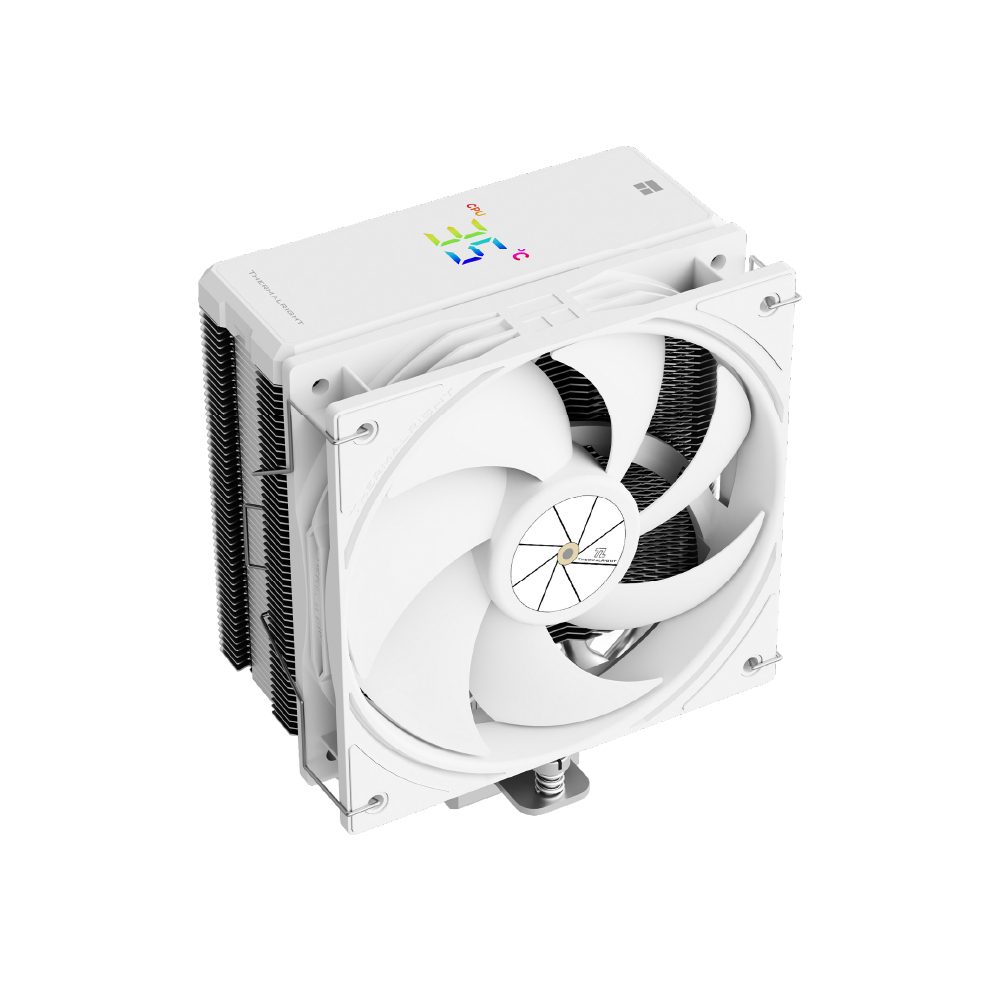 Thermalright Assassin X 120 R Digital White TL-P12W 120mm 4 Pin PWM AM4 AM5 LGA1851/1700 Beyaz Kule Tipi İşlemci Soğutucu