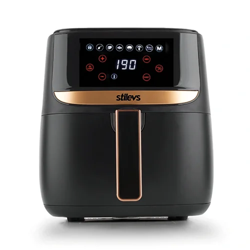 STİLEVS AIRTRON AF-700 DIGITAL AIR FRYER SİYAH & GÜMÜŞ 5.9 lt