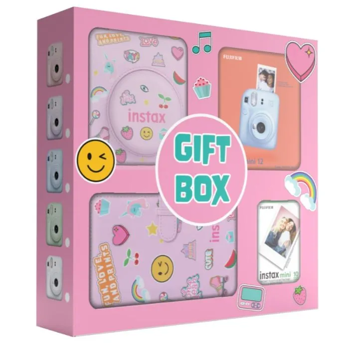 Fujifilm instax mini 12 gift box bundle white