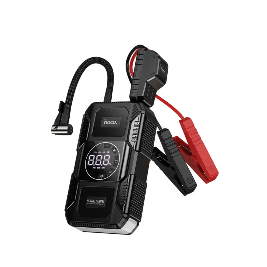 HOCO Hava Pompası ve Acil Marş Destekli 8000mAh Powerbank