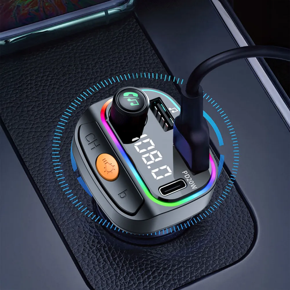 QC031 WIWU Bluetooth 5.3 FM Transmitter USB-A Type - c  38W Hızlı Araç Şarjı