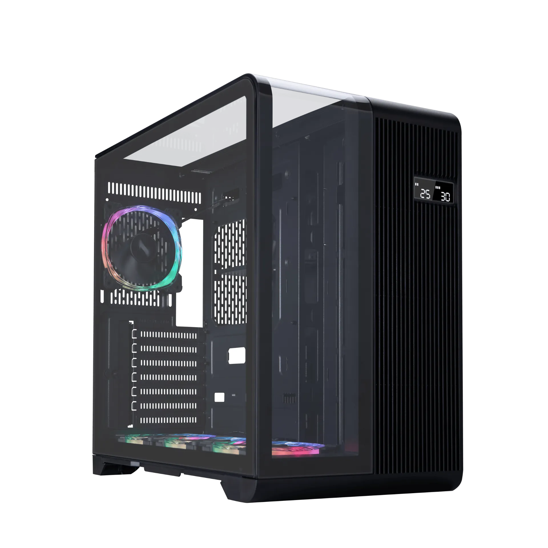1stPlayer RT7 Middle Tower Black Gaming ATX Case (Support 7 Fans)