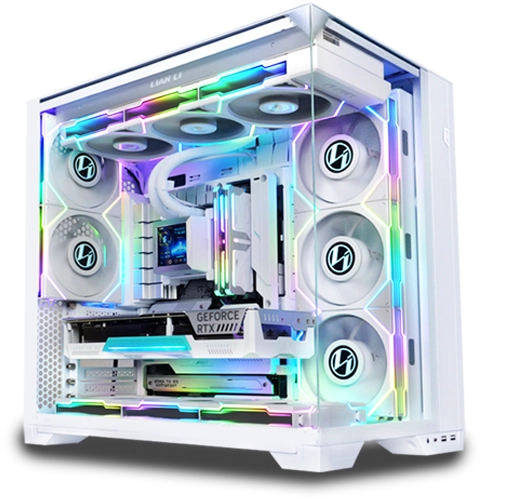 LIAN LI 011 VISION COMPACT WHITE MID-TOWER ATX CASE