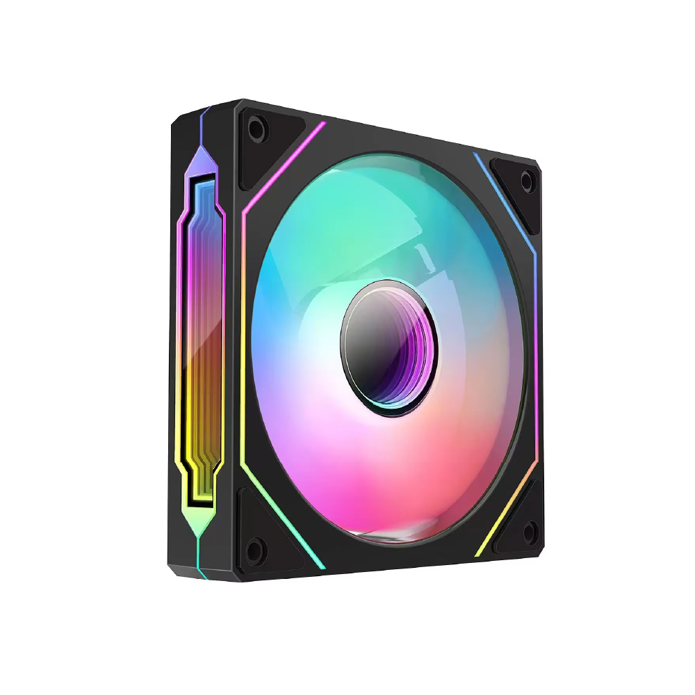 Ouyuansu Prism 120mm ARGB Siyah Kasa Fanı