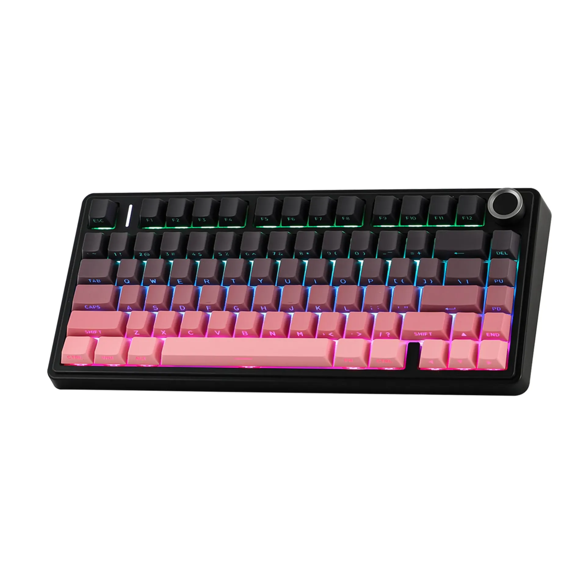 AULA F75 GRADIENT BLACK + PINK REAPER SWITCH  WIRELESS TRI-MODE GAMING KEYBOARD