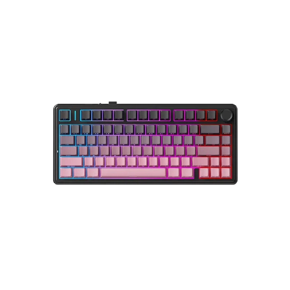 AULA F75 Gradient Black & Pink TKL Reaper Switch Tri-Mode Gaming Klavye