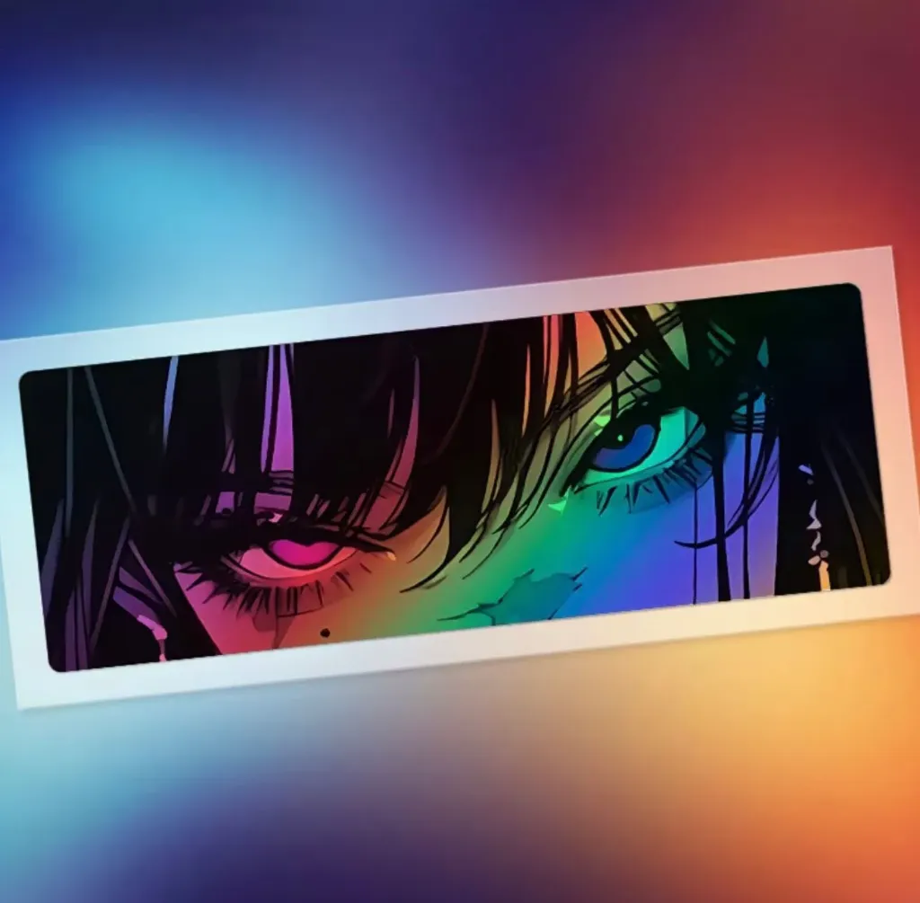 IŞILTILI HOLOGRAFİK STİCKER - CREATIVE GOZ STICKER