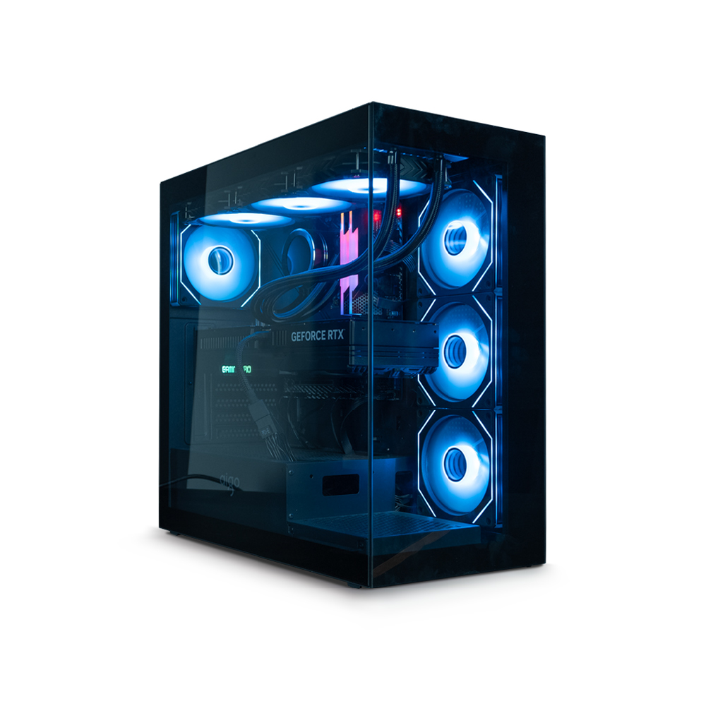 AIGO DS900 Black ARGB Mid Tower Case