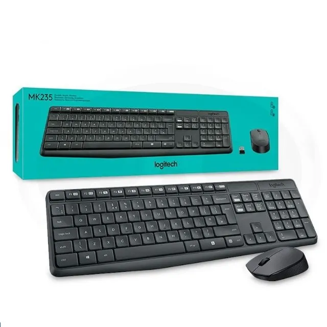 Logitech MK235 Dayanıklı Kablosuz Klavye ve Fare Seti