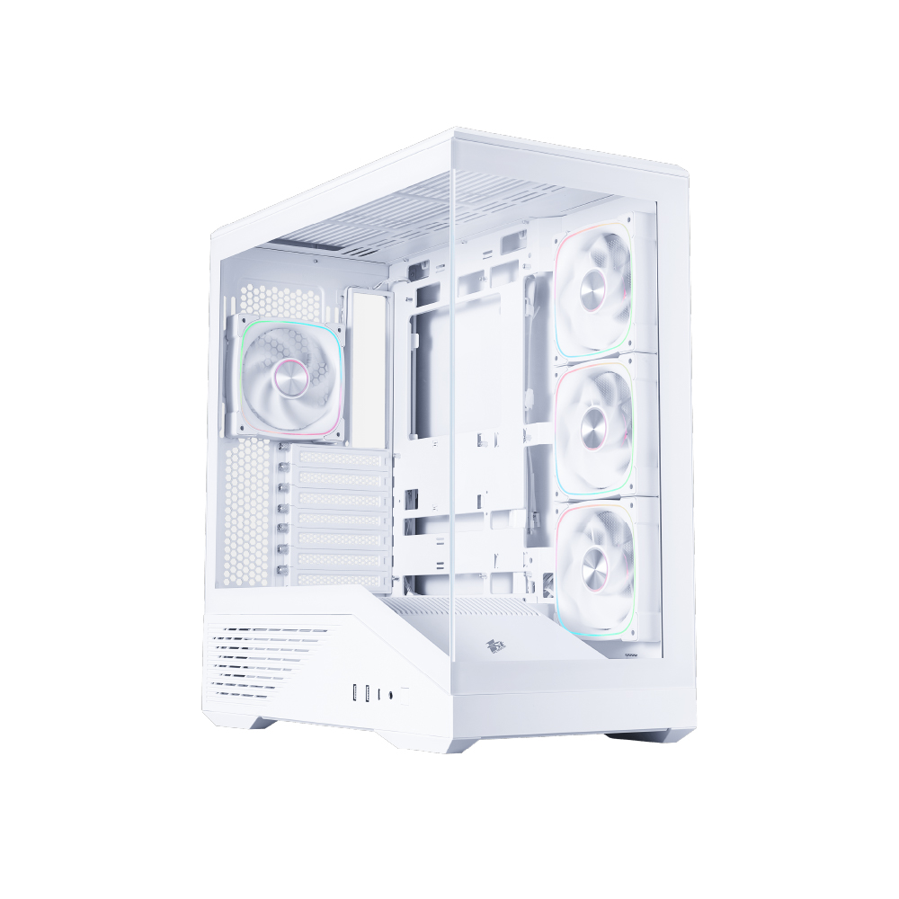 1stPlayer GM7 Mid Tower 4x120mm Fan USB 3.0x1 HD Audio Type-C ATX Beyaz KASA