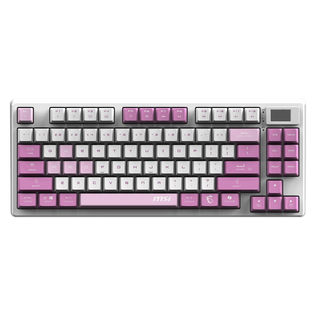 MSI FORGE GK600 TKL W VIOLET TR GAMING KLAVYE